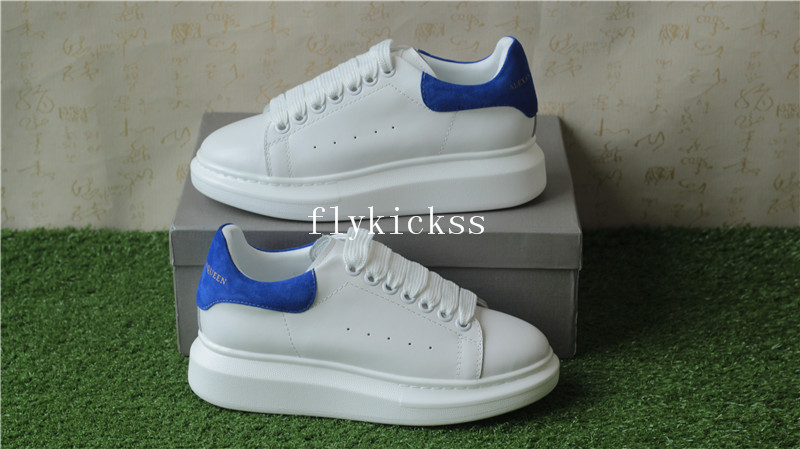 Alexander McQueen Oversized Sneaker White Blue Suede